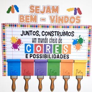 Painel Volta às Aulas Cores