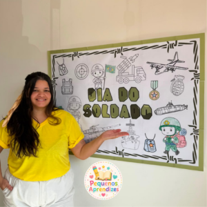 Painel de Colorir Dia do Soldado